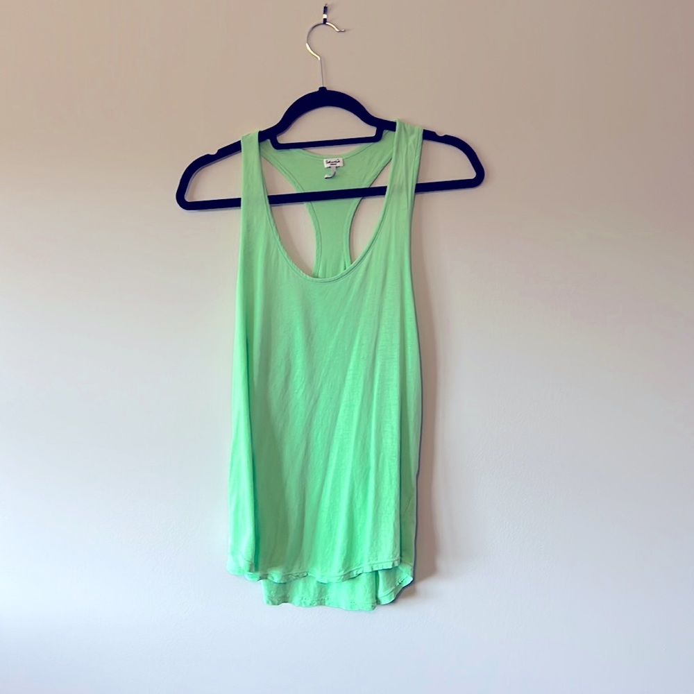 Neon Green Splendid Tank Size Medium